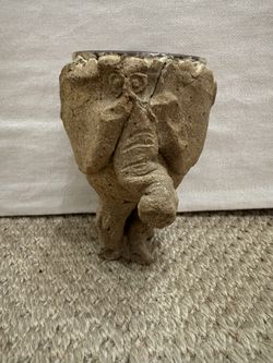 Elephant handmade ceramic bowl/cup from Clay in Motion
