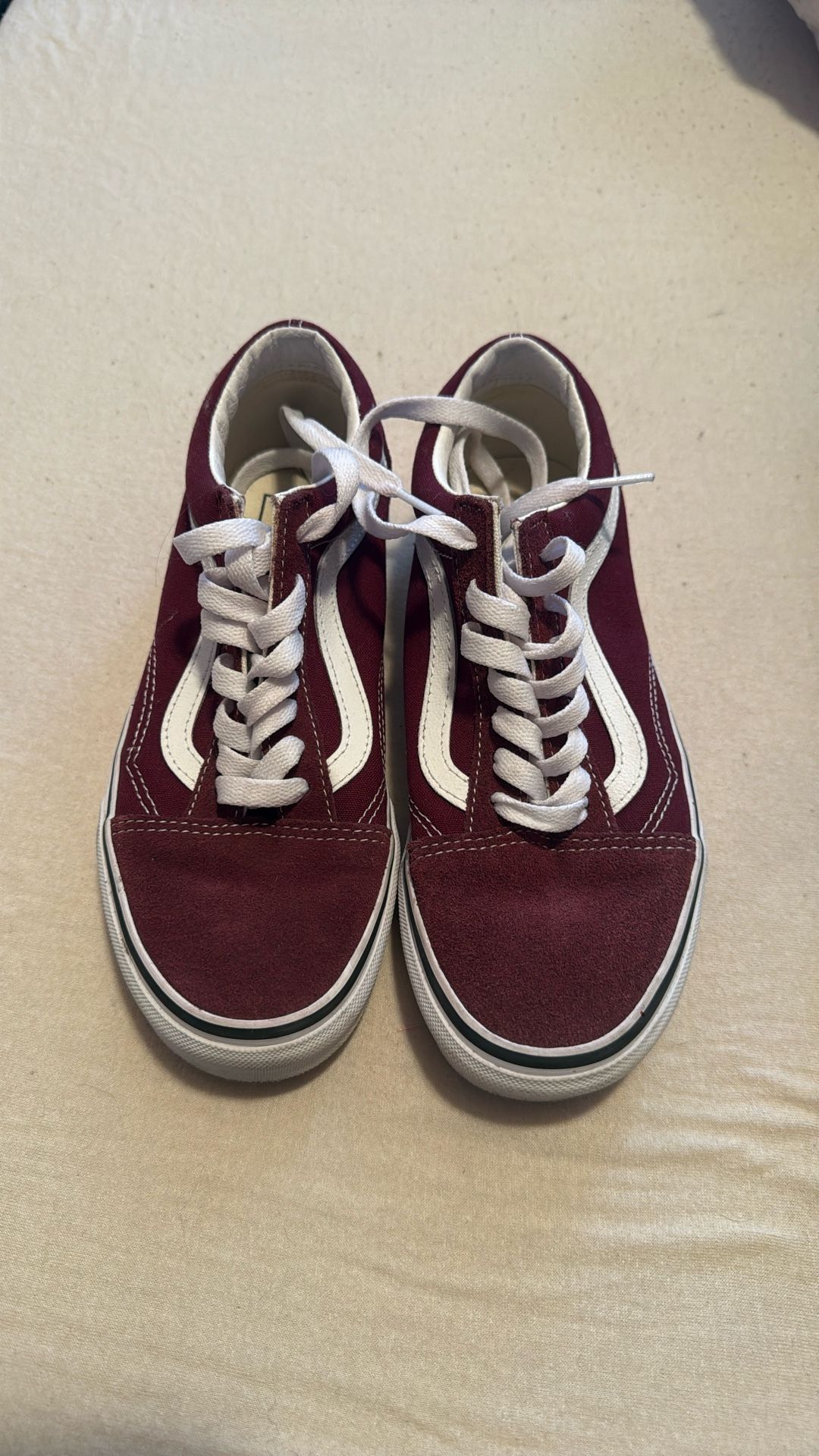Low Top Vans Maroon