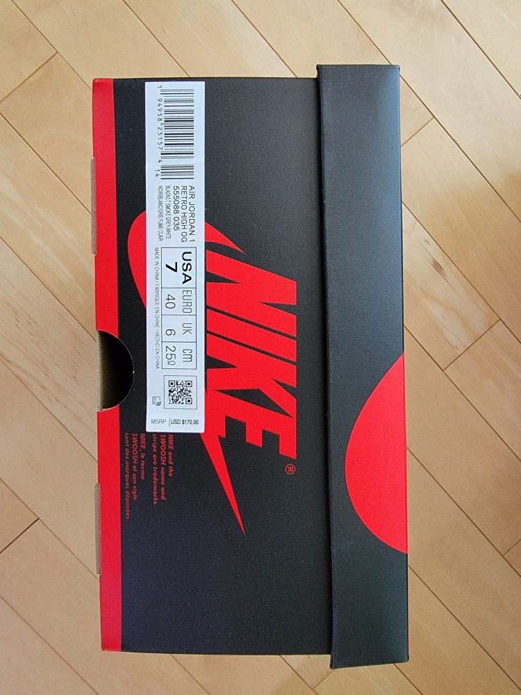 Jordan 1 High Retro Shadow 2.0. Sz 7 Men's. DS