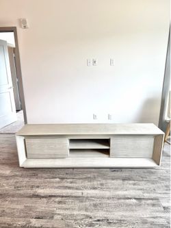 TV stand light wood