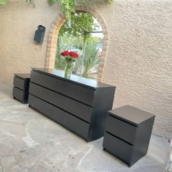 IKEA Dresser + Nightstands Set 