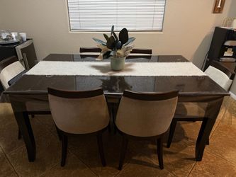 Dining Table with 6 chairs - $375