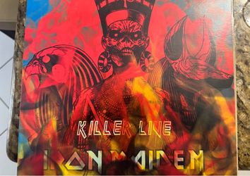 IRON MAIDEN KILLER LIVE LP vinyl record