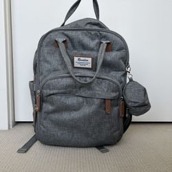 Diaper Backpack- Grey Ruvalino