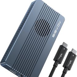 ACASIS 40Gbps M.2 NVMe SSD Enclosure, with Cooling Fan, TBU 405 Pro for M1 M2 Pro/Max, Compatible with USB4/USB3.2/3.1/3.0/2.0, M.2 Enclosure Support 