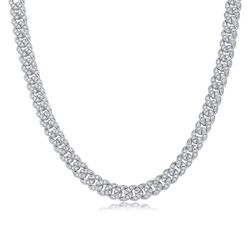 Fifty8 Moissanite Pave Necklace — 925 Sterling Silver, 50cm ($722) / 55cm ($794)