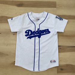 Vintage distressed Majestic Los Angeles Dodgers Official Eric Gagne #38 Baseball Jersey
