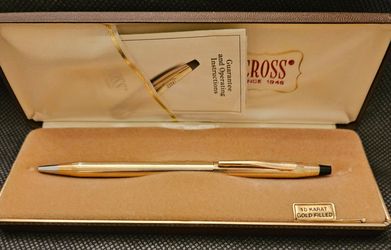 Cross 10 Karat Gold Filled Ballpoint Pen with Case