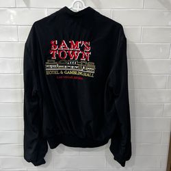 Vintage Embroidered Sam's Town Hotel & Gambling Hall Jacket Sz Large Las Vegas