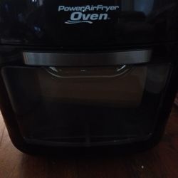 Power Air Frier Oven 8 Qt Deluxe Black