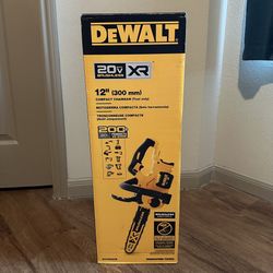 Brand New DEWALT 20V MAX 12in. Brushless Cordless Battery Powered Chainsaw (Tool Only) 