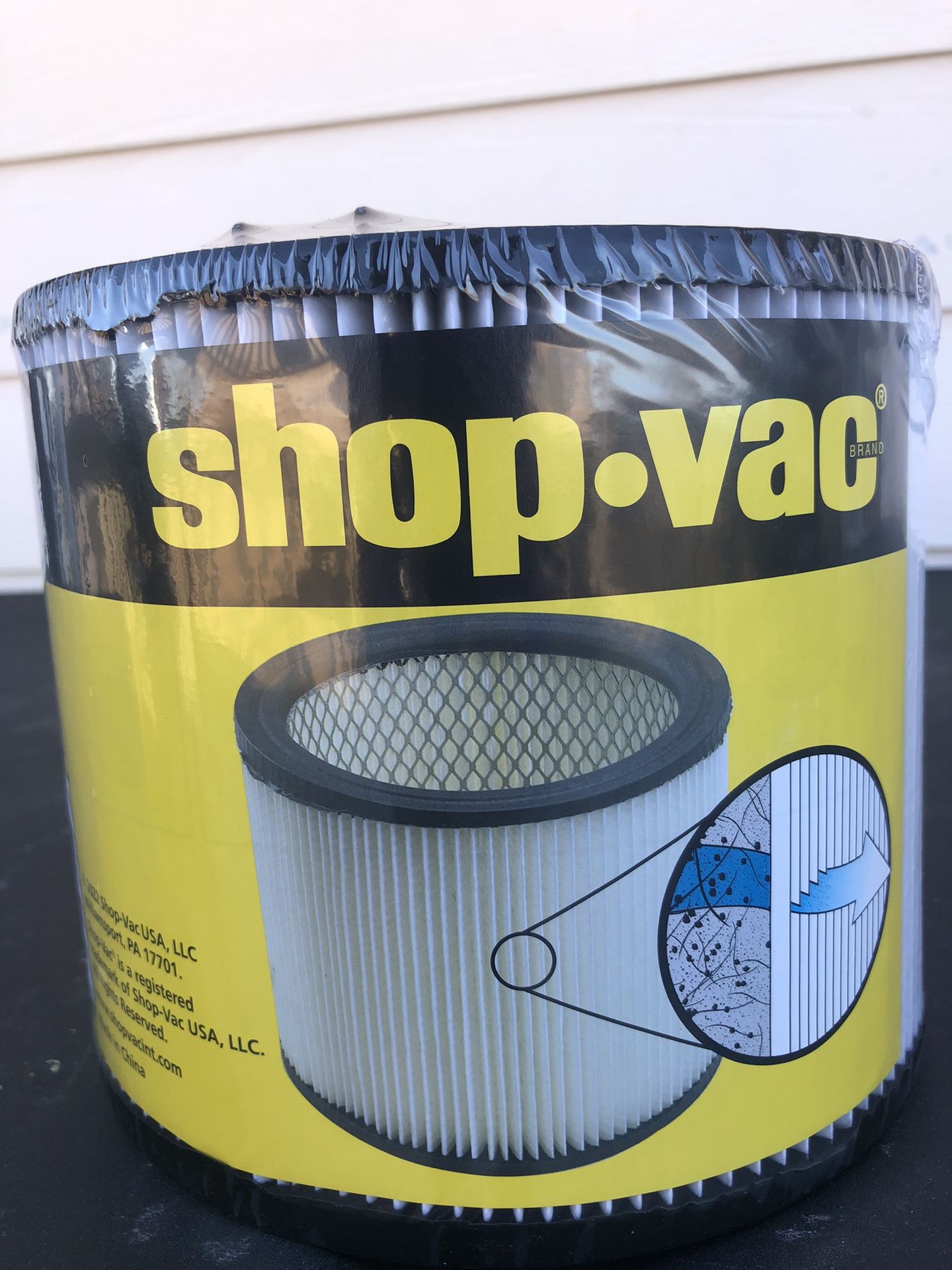 Shop vac filter