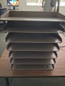 Metal Letter Trays Set of 8