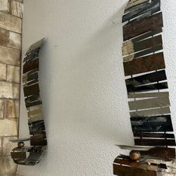 Decorative wall candleholders
