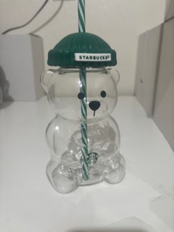 Starbucks bear glass cup