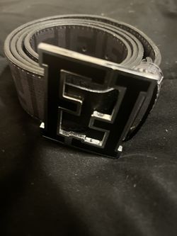 Mens black fendi belt