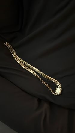 Miami Cuban heavy solid gold over silver