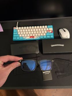 Silver chrome glasses