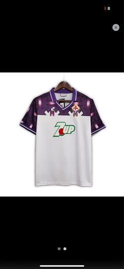 Retro Soccer Jersey Fiorentina 1992/1993 Away 7up with Batistuta #9