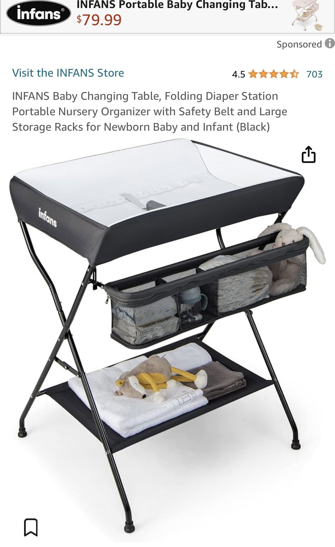 Infans Baby Changing Table 