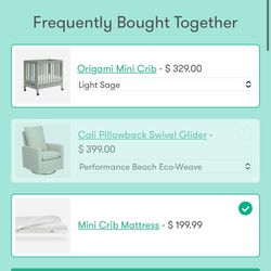 Newton Origami mini crib and mattress - Like New