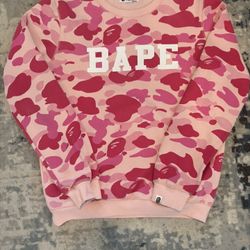 Large Pink Bape Sweater 