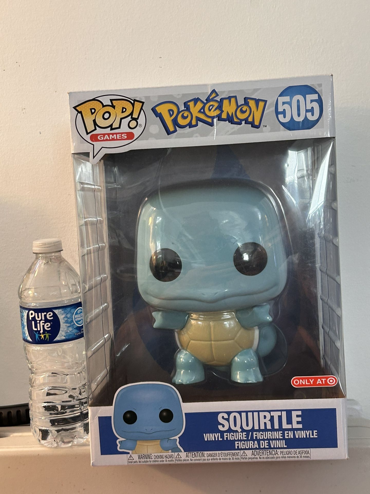 Funko Pop! Pokémon Squirtle Vinyl Figure 10 inch Jumbo 505 New Target Exclusive