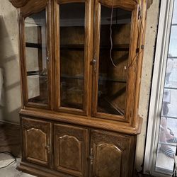 Antique Italian Style China Cabinet