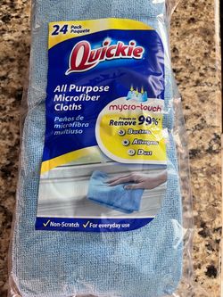 New QUICKIE 24 Pack All Purpose Microfiber Cloths