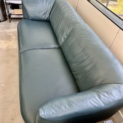 Leather couch + Arm chair