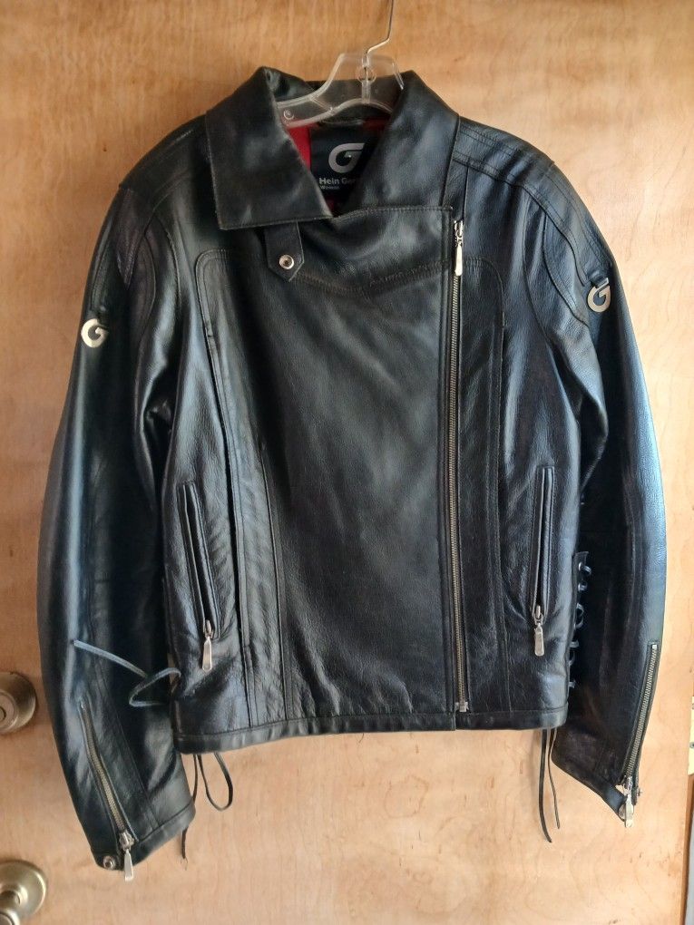 Woman's Hein Leather Jacket Sz 8