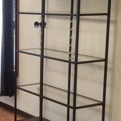 IKEA black Glass Shelves