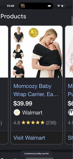 Baby Carrier (momcozy wrap)