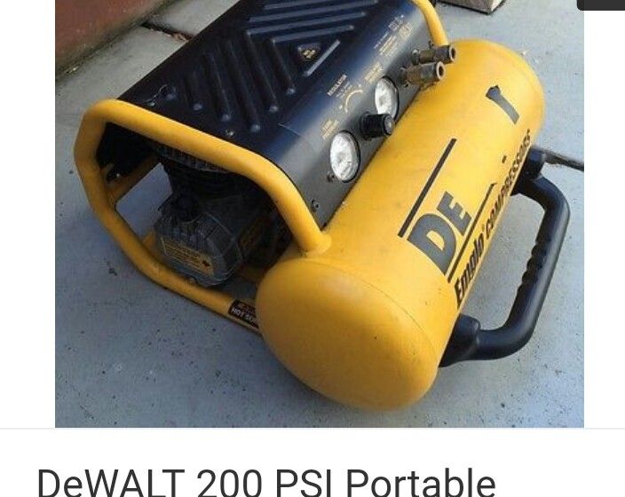 Dewalt air compressor 200psi