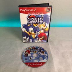SEGA Sonic Heroes Greatest Hits (Sony PlayStation 2 PS2) NTSC E 2003 Tested Work