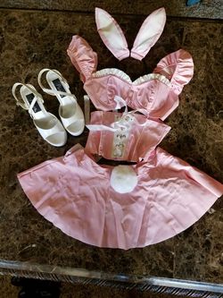 5 piece Vinyl Bunny Costume