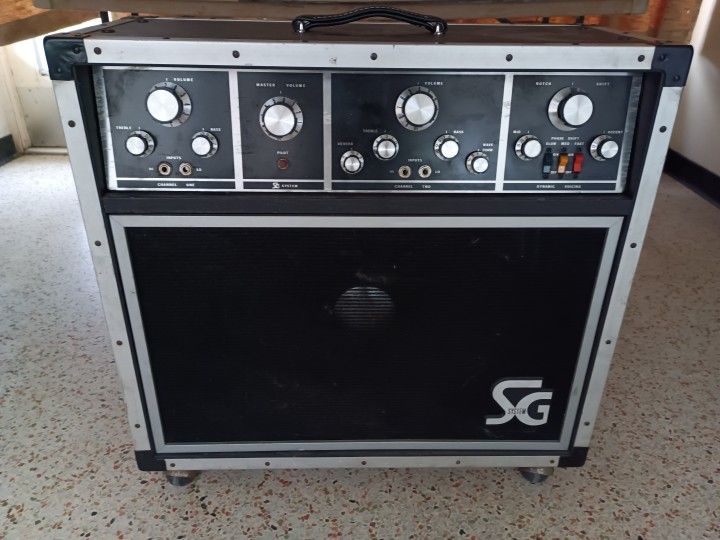 Guitar Amp 1978 C.M.I Industries (Gibson) SG Systems Tube Hybrid Combo Amp With Phase Shifter And Pedal