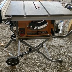 Ridgid 10 Inch Table Saw With Stand