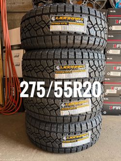 275/55R20 - LIONHART - NEW - ALL TERRAIN AT TIRES - OFFROAD - COMPLETE SET