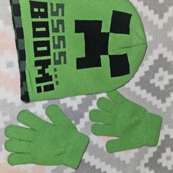 Minecraft Beanie Set