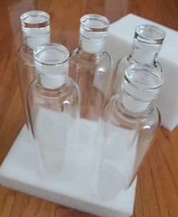 5 New 16 oz. Glass Bottles