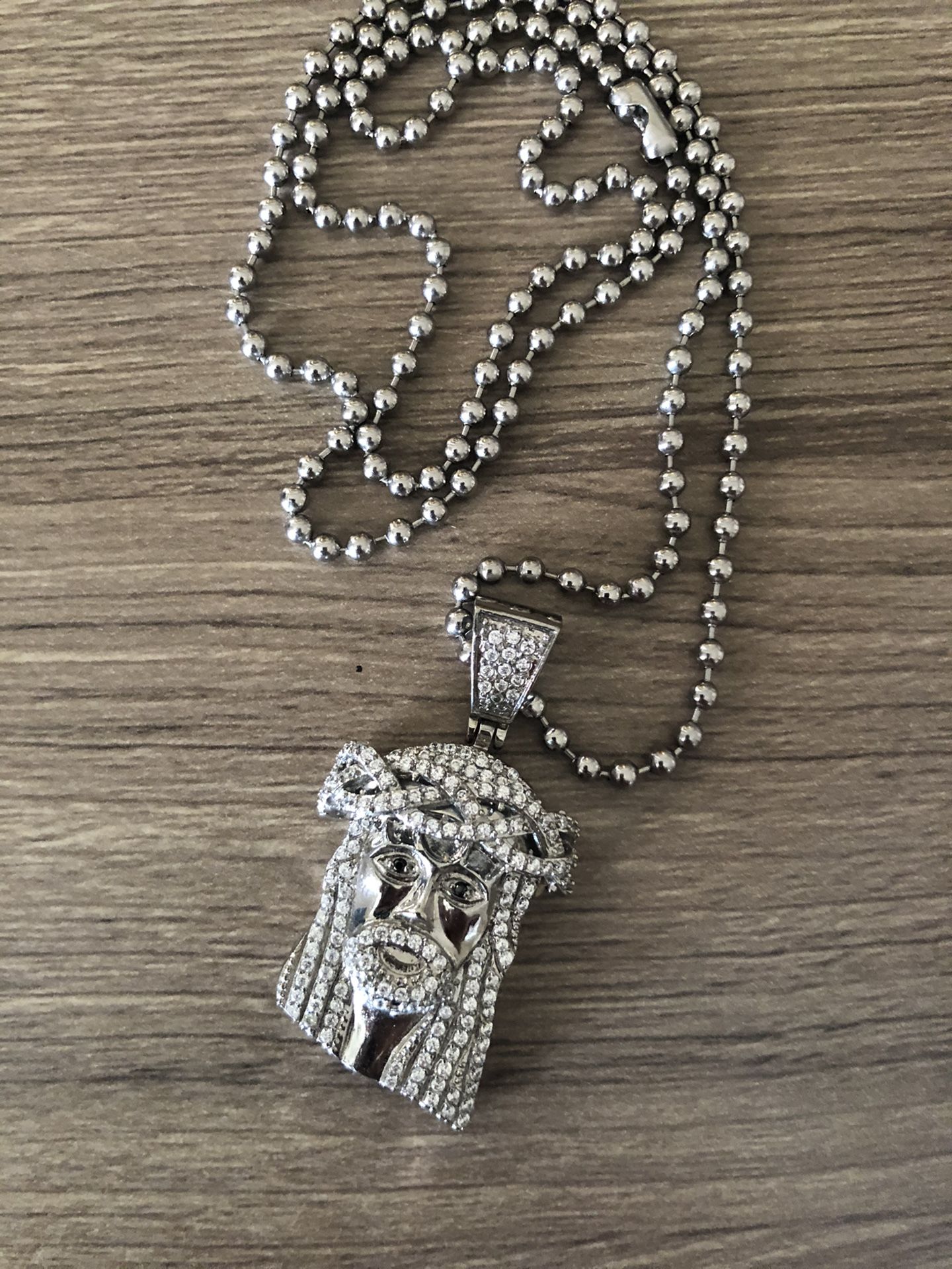 Jesus Chain&Charm silver