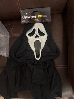 NEW!! Ghost Face Scream Halloween Mask with Hood