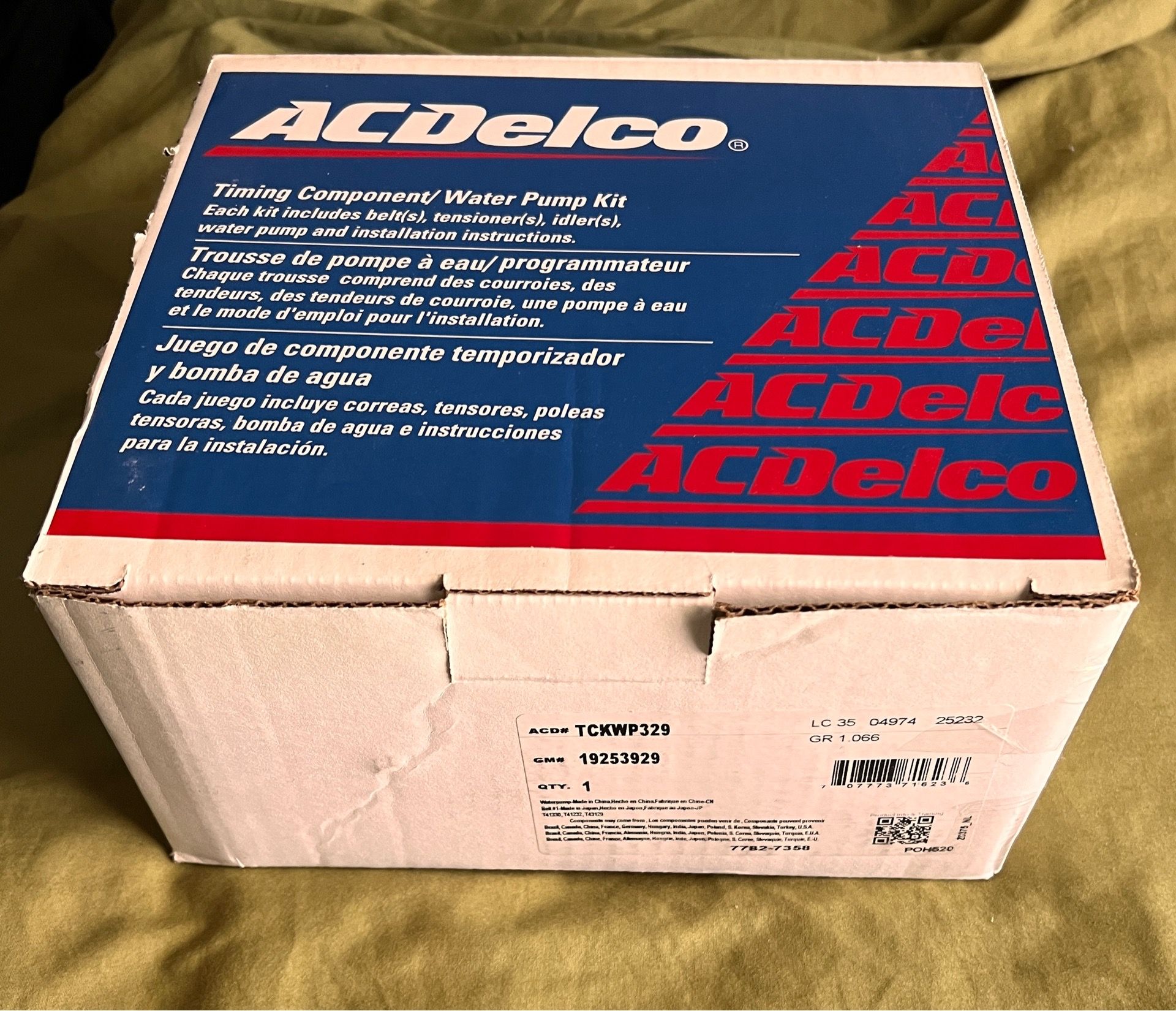 ACDELCO Timing Belt & Component Kit TCKWP329