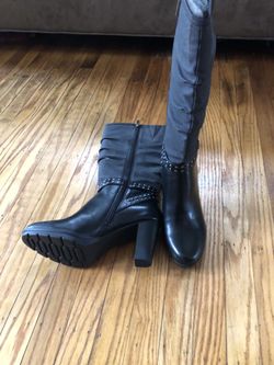 Faux Leather Boots