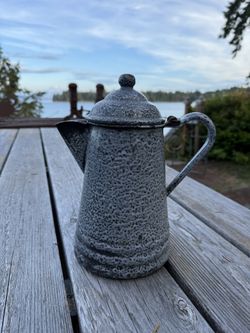 Vintage 1900’s graniteware enamel coffee pot
