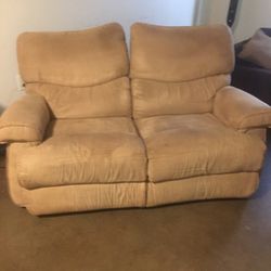 Double Recliner Couch