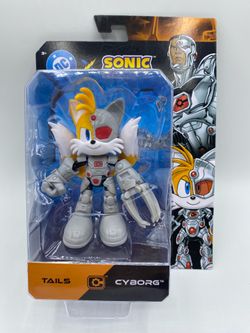Jakks Pacific DC x Sonic The Hedgehog Tails Cyborg Action Figure