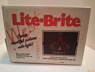 VTG.  ORIGINAL 1986 LITE BRITE TOY