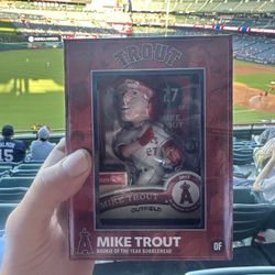 Mike Trout Rookie Of The Year Bobble Head 